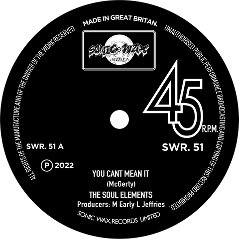 #1081 You Can't Mean It - The Soul Elements