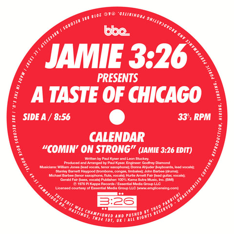 #2346 Comin' On Strong - Calendar / Stomps & Shouts - Braxton Holmes (Jamie 3:26 A Taste OF Chicago)