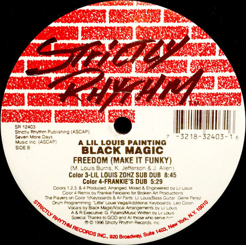 MR-031 Freedom (Make It Funky) - Black Magic (A Lil Louis Painting)