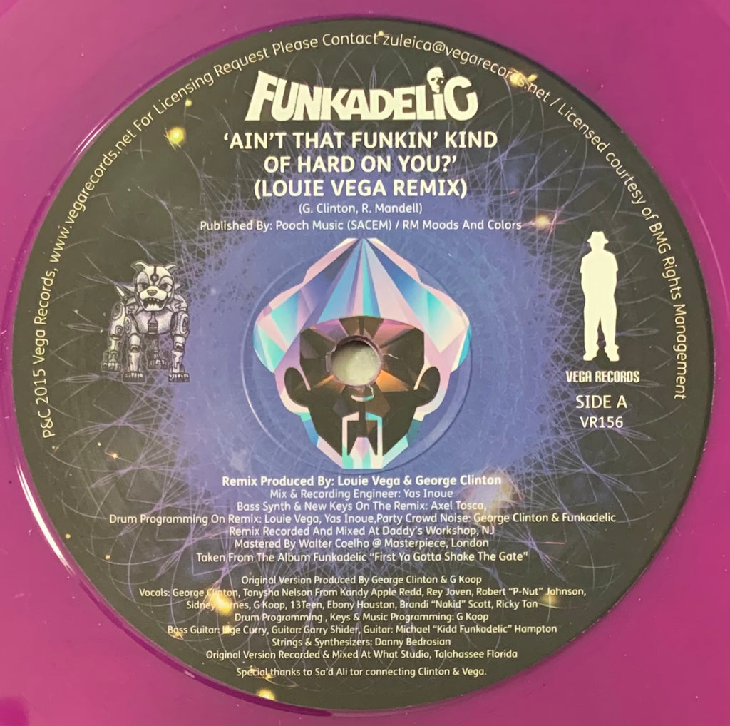 VR - 156 (Purple Vinyl) Ain't That Funkin' Kind Of Hard On You? (Louie Vega Remixes)  - Funkadelic