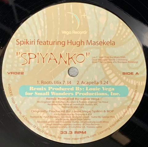 VR - 022 Spiyanko Spikiri Featuring Hugh Masekela