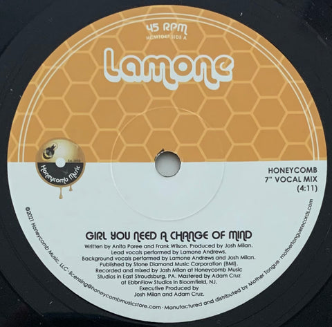 #433 Girl You Need A Change Of Mind / Instrumental - Lamone