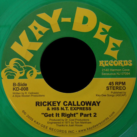 KD-008 Gettin' It Right (Kenny Dope Edit) - Rickey Calloway