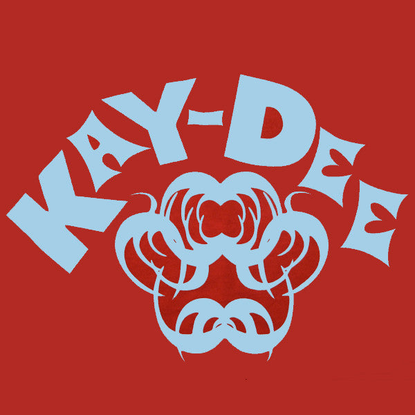 Kay-Dee T-Shirt (LT Blue On Red)