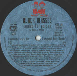 Maw-031 Wonderful Person - Black Masses (Masters At Work Remixes)