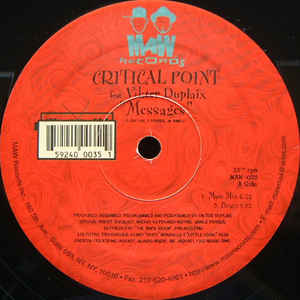 Maw-035 Messages - Critical Point Feat. Vikter Duplaix