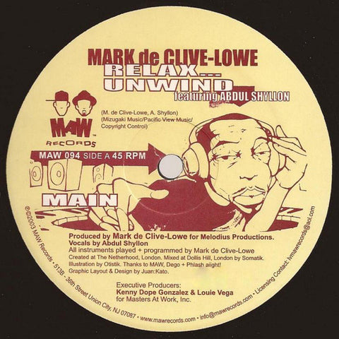 Maw-094 Relax (Unwind) - Mark de Clive-Lowe