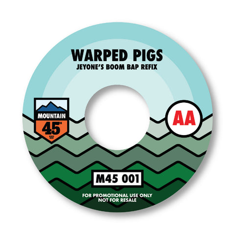 #865 Don't Sweat It / Warped Pigs - Double A & Jeyone