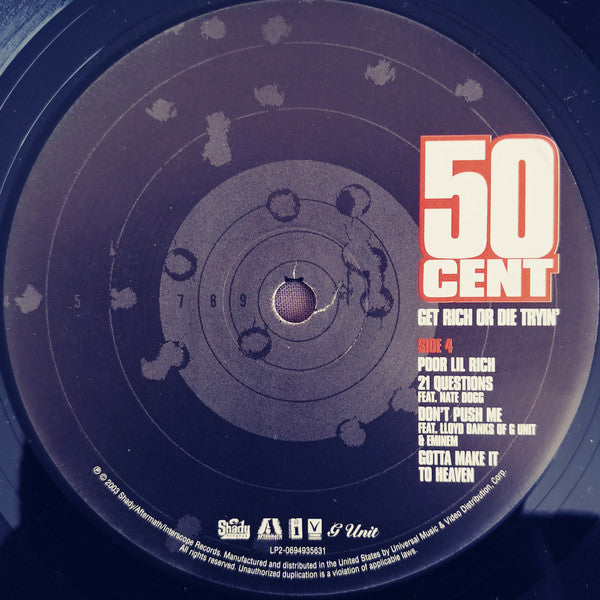 OP-016 Get Rich Or Die Tryin' - 50 Cent (2003 Sealed Double Vinyl