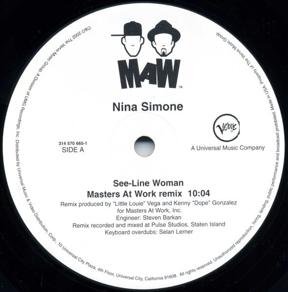 MR - 018 Seeline Woman - Nina Simone (Masters At Work)