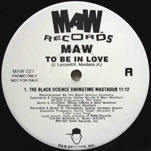 Maw-021 To Be In Love (Black Science Orchestra Remix Maw Feat. India