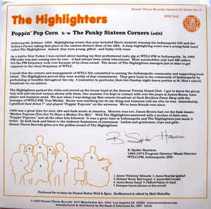 #190 The Highlighters Band - Poppin' Pop Corn / The Funky Sixteen Corners