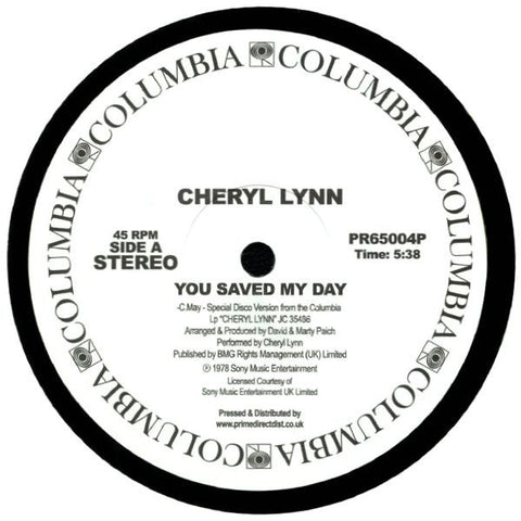 #592 You Saved My Day / Got To Be Real - Cheryl Lynn