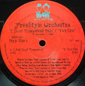 FREESTYLE ORCHESTRA『I JUST DON'T UNDER…』 Freestyle Orchestra – I Don't Understand This / Twi-Lite
