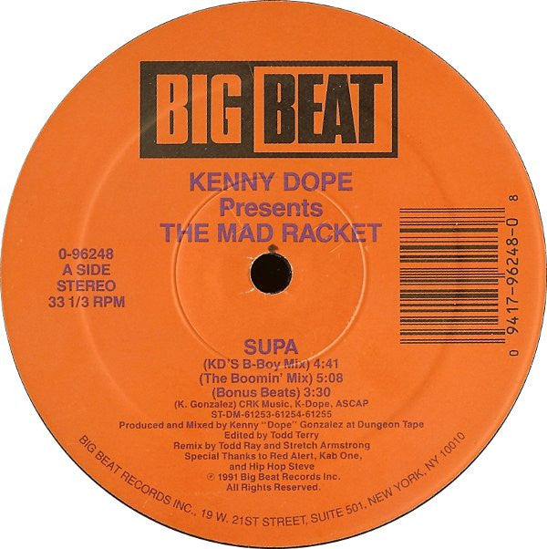 MR-045 Supa - Kenny Dope Presents The Mad Rackett