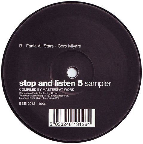 22-028 Coro Miyare - Fania All Stars / Thousand Finger Man - Candido / Stop And Listen 5 Sampler 12"