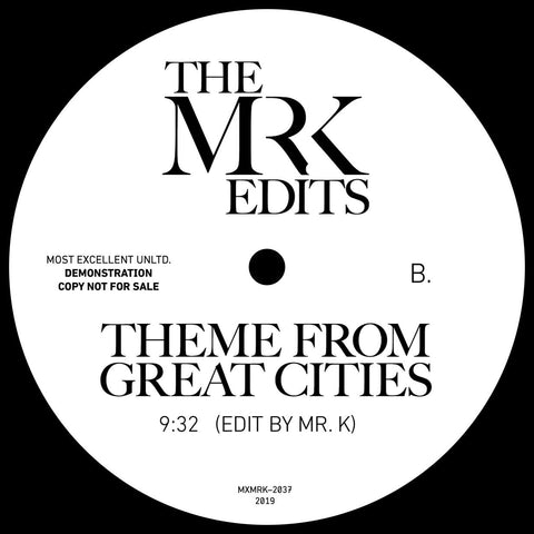 #289 Mr. K - Time Of Season / Theme From Great Cities 12"