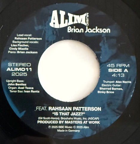 #1204 Is That Jazz Brian Jackson Featuring Rahsaan Patterson