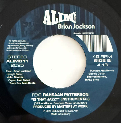 #1204 Is That Jazz Brian Jackson Featuring Rahsaan Patterson