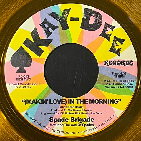 KD-013 I'm Your Man / Makin' Love (In The Morning) - Spade Brigade (Translucent Orange)