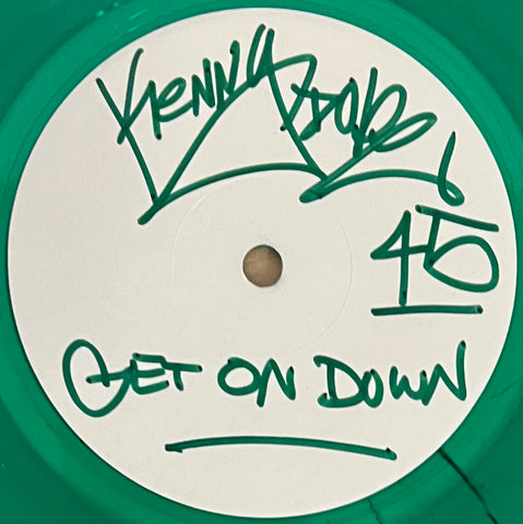 KD - 054 Kenny Dope - Get On Down / Gunshot (Special Green Vinyl Signed White Label)