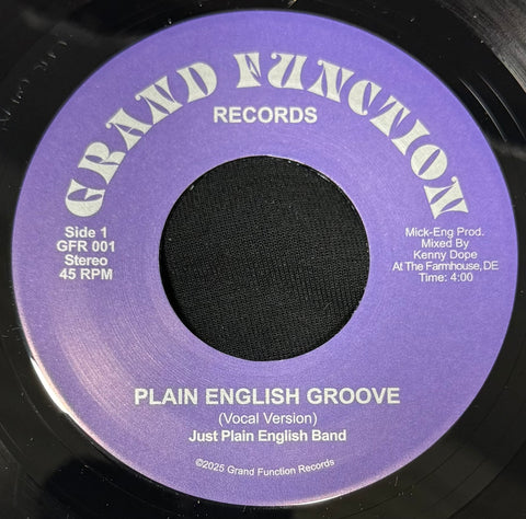 #1198 Plain English Groove - Just Plain English Band