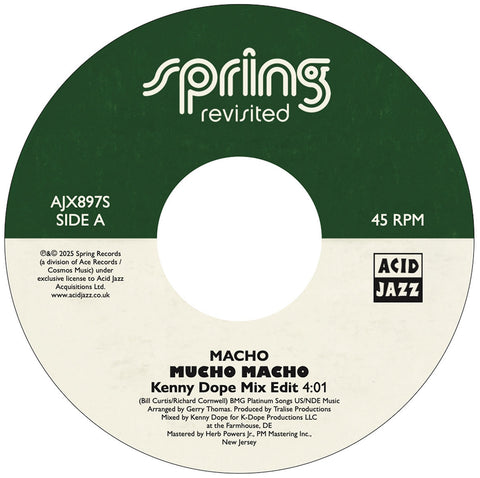 #1209 Mucho Macho - Kenny Dope Mix - Macho / Don't Send Nobody Else - Millie Jackson