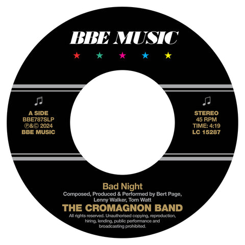 #1167 Bad Night / Quadrant - The Cromagnon Band