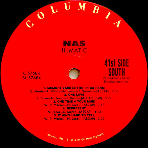 OP-041 Illmatic - Nas (First Pressing)