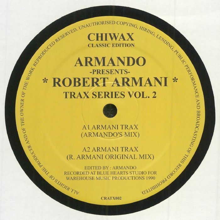 #741 Trax Series Vol.2 - Armando Presents Robert Armani
