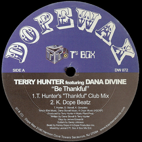 DW-072 Terry Hunter-Be Thankful