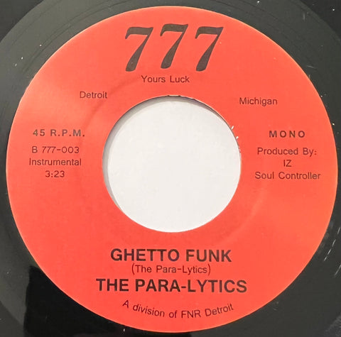#881 Ghetto Funk / Instrumental - The Para-lytics