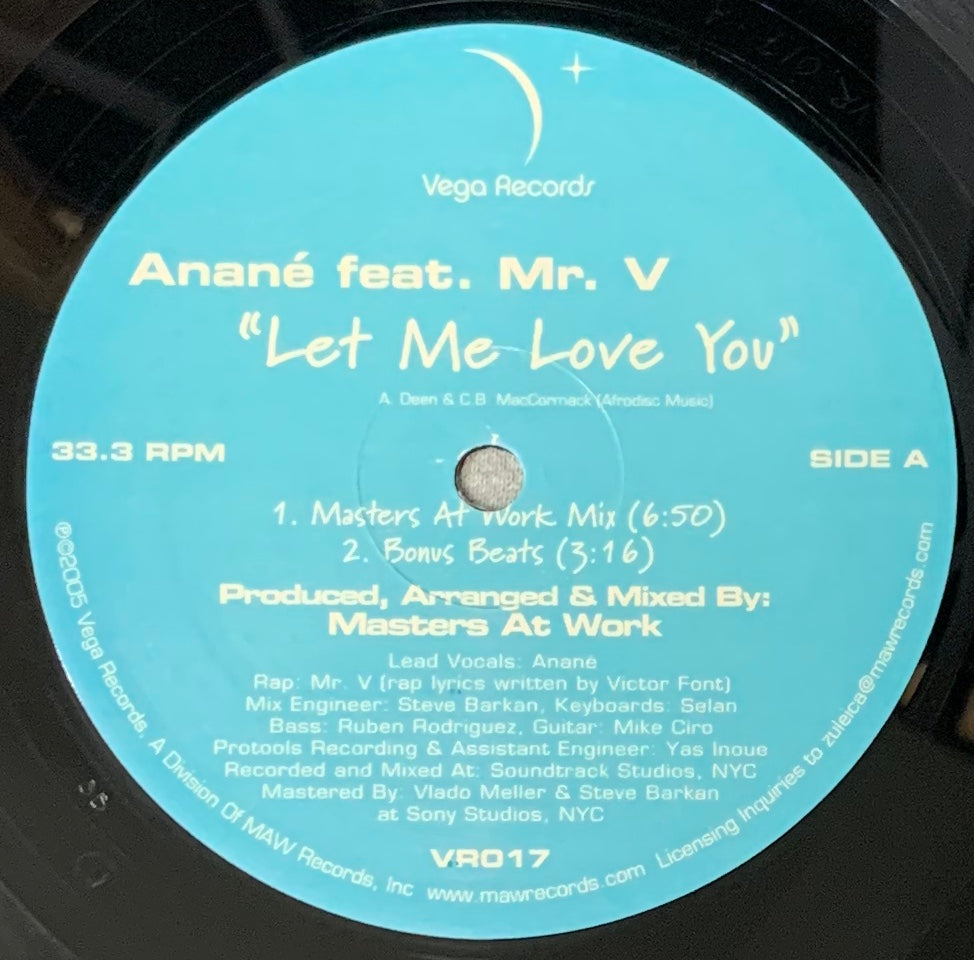 VR - 017 Let Me Love You - Anane Feat Mr. V