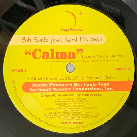 VR - 021 Calma - Bah Samba Feat. Isabel Frucuoso