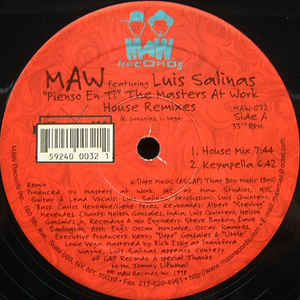 Maw-032 Maw Featuring Lius Salinas (Masters At Work House Mixes)