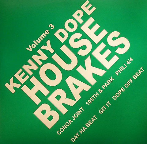 DW-603 Kenny Dope - House Brakes Vol.3