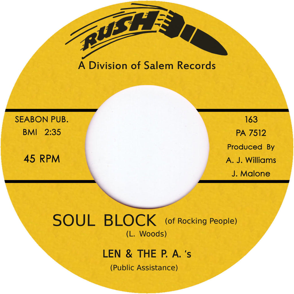 # 90 Soul Block / Believe Me - Len & The P.A.'s