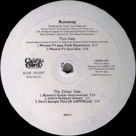 MR-007 Runaway (Armand Van Helden Remix Nuyorican Soul (Double Pack)