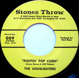 #190 The Highlighters Band - Poppin' Pop Corn / The Funky Sixteen Corners