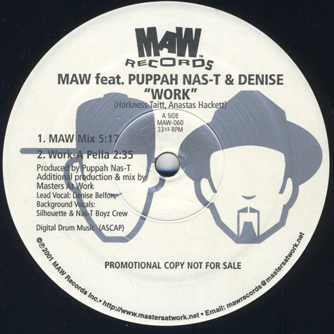 Maw-060 Work - Maw Feat. Nasty & Denise