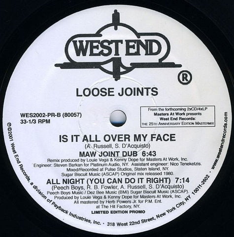 MR-035 Is It All Over My Face - Loose Joints (Masters At Work)