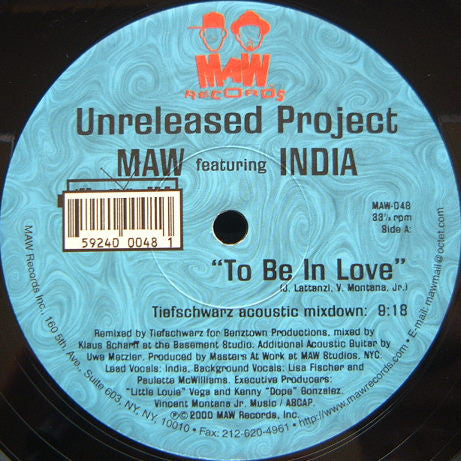 Maw-048 To Be In Love Tief Schwartz Remix